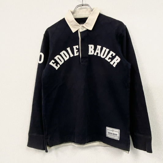 Eddie Bauer　エディーバウアー　長袖ラガーシャツ　黒　ブラック