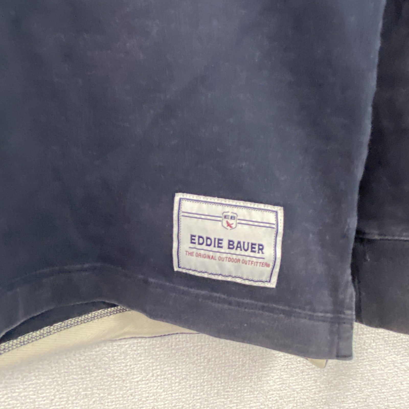 Eddie Bauer　エディーバウアー　長袖ラガーシャツ　黒　ブラック