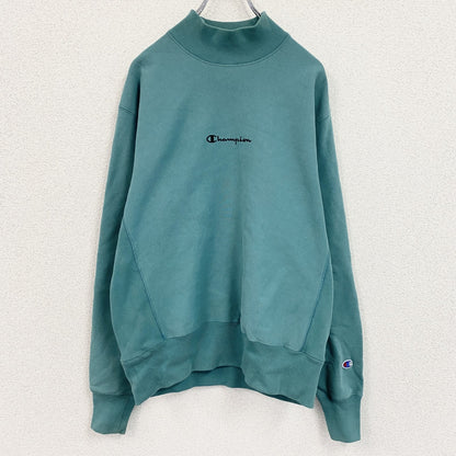 Champion　チャンピオン　リバースウィーブ　ハイネックスウェット/トレーナー　エメラルドグリーン　Mサイズ