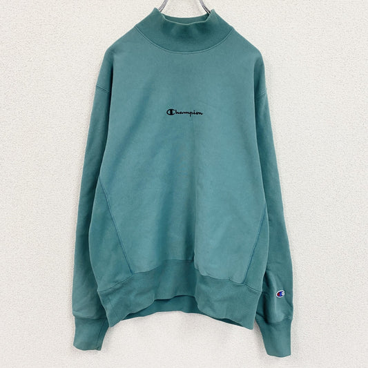 Champion　チャンピオン　リバースウィーブ　ハイネックスウェット/トレーナー　エメラルドグリーン　Mサイズ