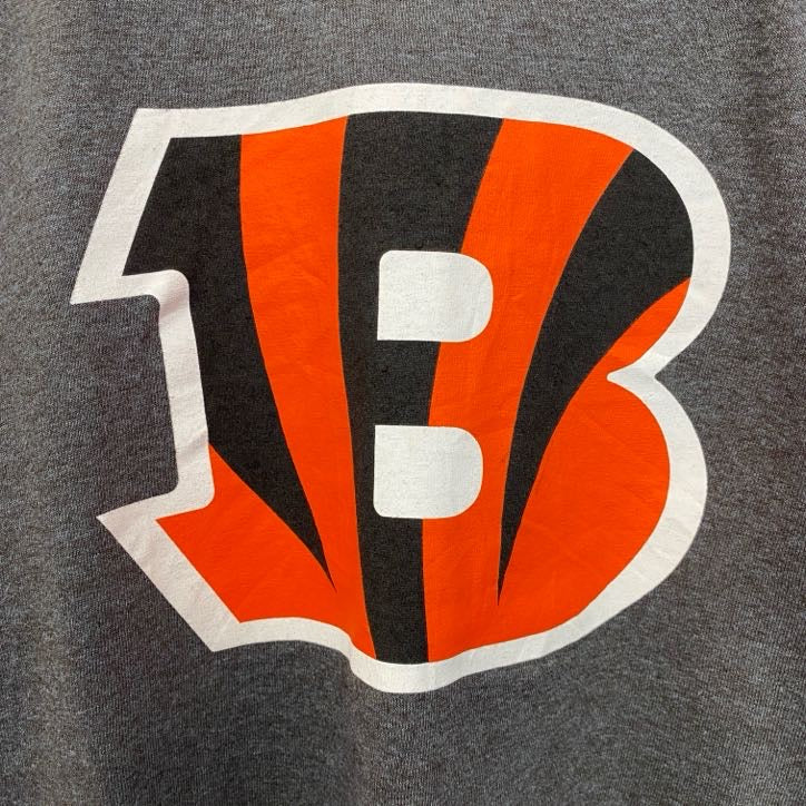 古着 used　半袖プリントTシャツ　NFL　TEAM　APPAREL　シンシナティ・ベンガルズ　フットボール　グレー　Lサイズ