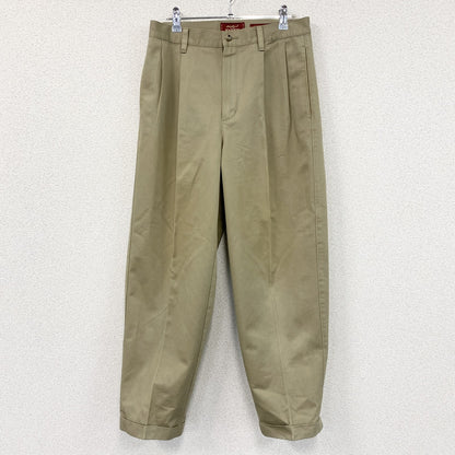 00s　Eddie Bauer　エディーバウアー　KHAKIS　チノパンツ　ツータック　ヴィンテージ　ベージュ　W30サイズ