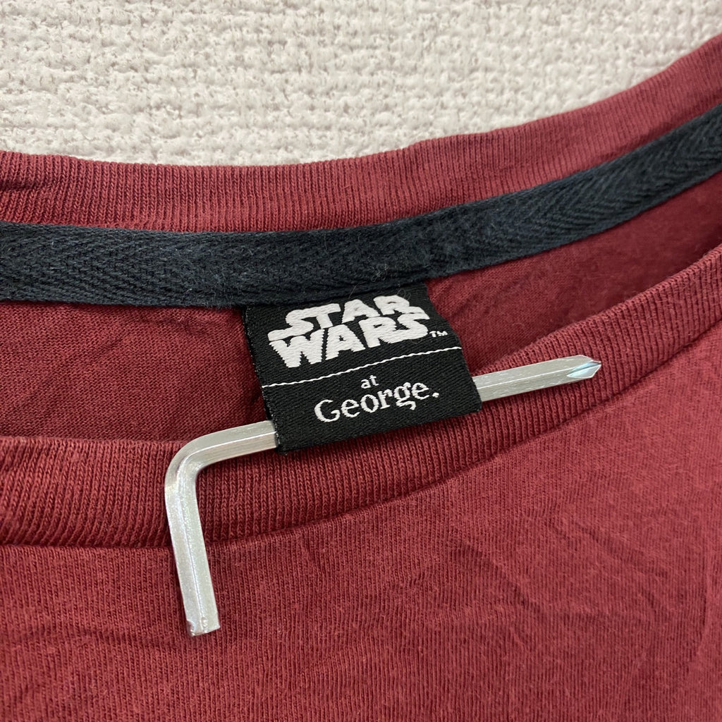 STAR WARS　スターウォーズ　Disney　ディズニー　半袖プリントムービーTシャツ　赤　レッド　XLサイズ