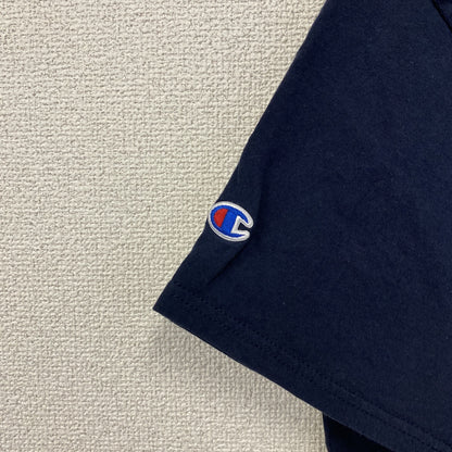 古着 used　champion チャンピオン　半袖カレッジプリントTシャツ　ウエストヴァージニア大学　ネイビー　Lサイズ