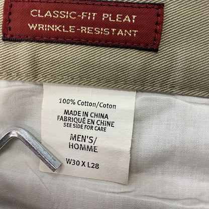 00s　Eddie Bauer　エディーバウアー　KHAKIS　チノパンツ　ツータック　ヴィンテージ　ベージュ　W30サイズ