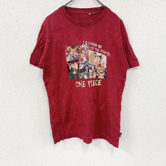 UNIQLO　ユニクロ　UT　ONE PIECE　ワンピース　半袖プリントアニメTシャツ　キャラクターT　赤　レッド　Mサイズ