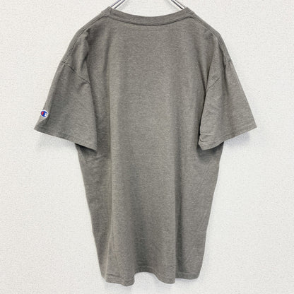 古着 used　champion チャンピオン　半袖チームロゴプリントTシャツ　NHL　シアトルクラーケン　グレー　Mサイズ
