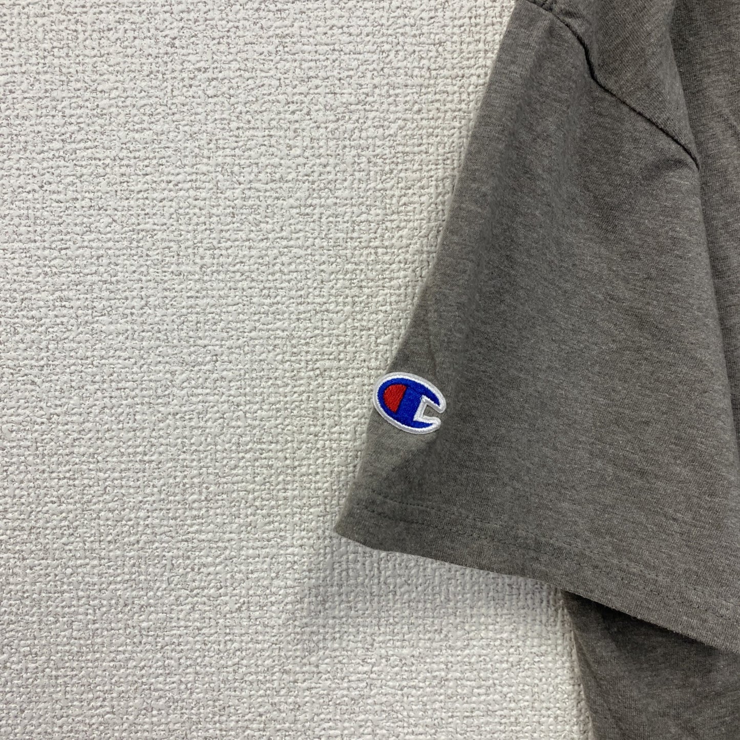 古着 used　champion チャンピオン　半袖チームロゴプリントTシャツ　NHL　シアトルクラーケン　グレー　Mサイズ