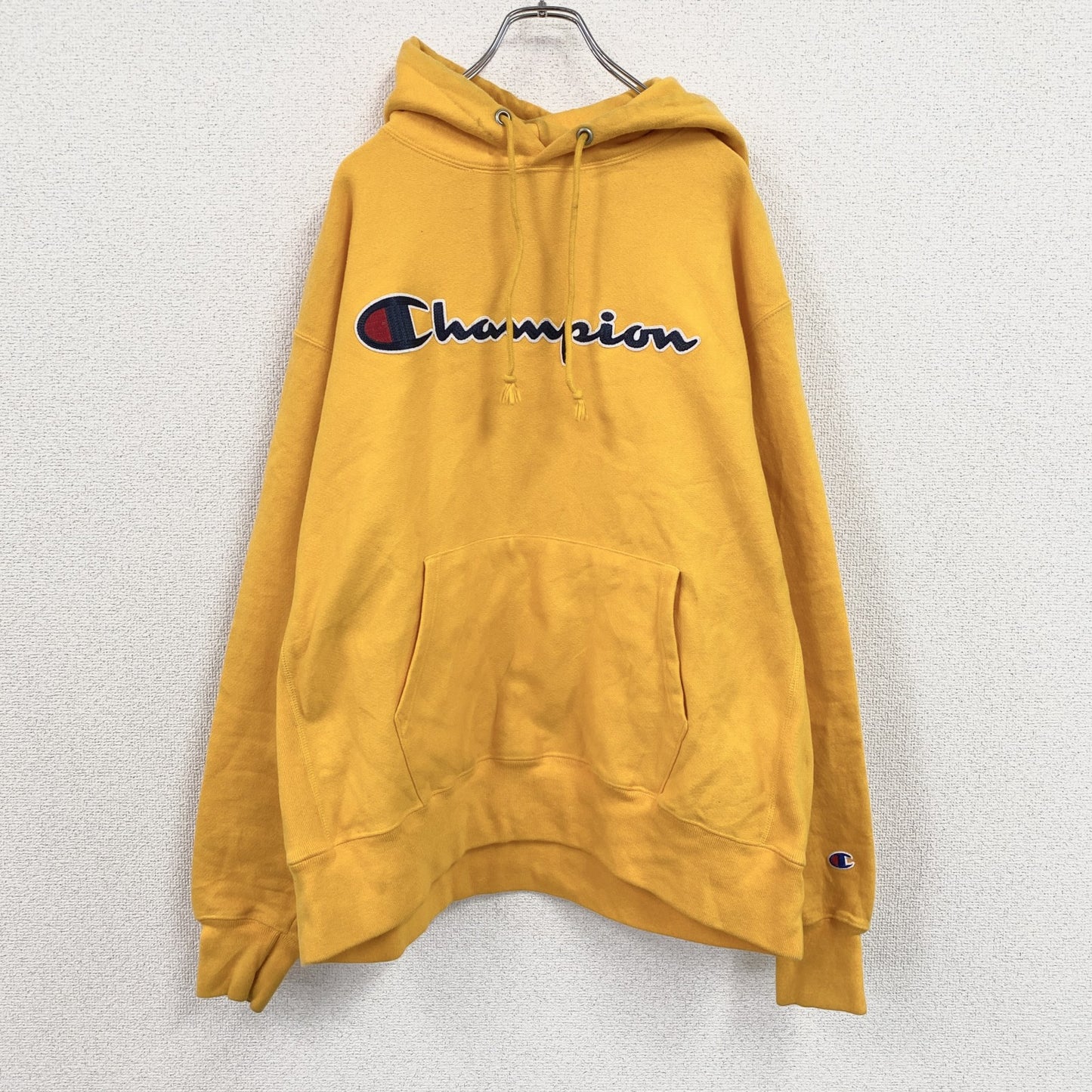 hampion　チャンピオン　リバースウィーブ　スウェットパーカー/フーディー　黄色　イエロー　XLサイズ