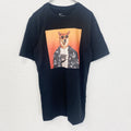 古着 used　NIKE ナイキ　半袖プリントTシャツ　柴犬　スウッシュロゴ　クルーネック　春夏服　黒　カジュアル　Sサイズ