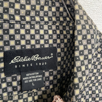 Eddie Bauer　エディーバウアー　長袖シャツ　総柄　マルチカラー
