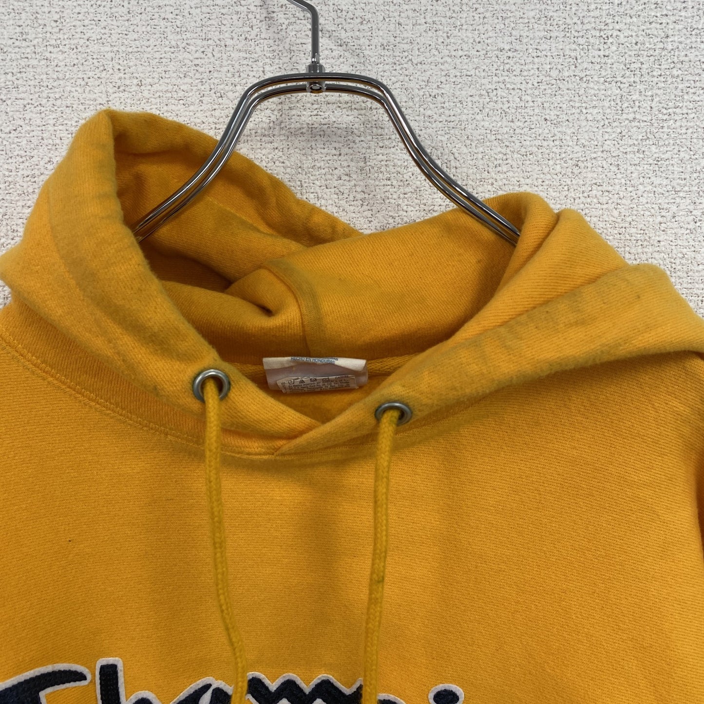 hampion　チャンピオン　リバースウィーブ　スウェットパーカー/フーディー　黄色　イエロー　XLサイズ