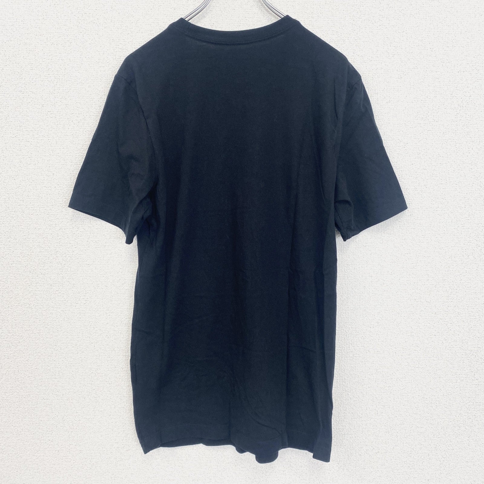 古着 used　NIKE ナイキ　半袖プリントTシャツ　柴犬　スウッシュロゴ　クルーネック　春夏服　黒　カジュアル　Sサイズ