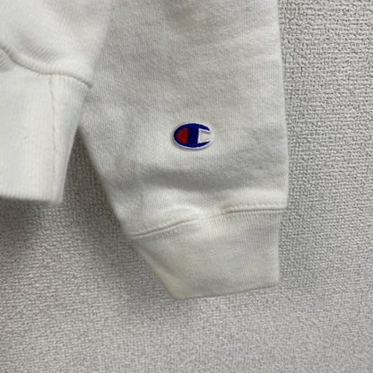 Champion　チャンピオン　リバースウィーブ　スウェットパーカー/フーディー　刺繍ロゴ　デカロゴ　現行　白　ホワイト　Sサイズ