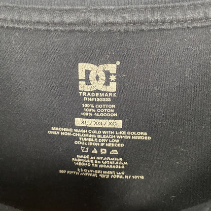 古着 used　DC ディーシー　半袖プリントTシャツ　ベアー　車　ビッグT　クルーネック　春夏服　レトロ　黒　XLサイズ