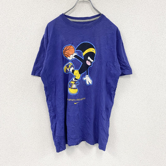 NIKE　ナイキ　半袖プリントTシャツ　スウッシュ　バスケットボール　スポーツミックス　紫　パープル　XLサイズ