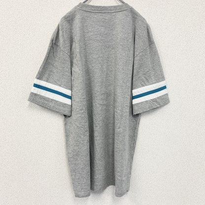古着 used　Majestic　NFL　半袖オフィシャルプリントTシャツ　SUPER BOWL　クルーネック　グレー　Lサイズ