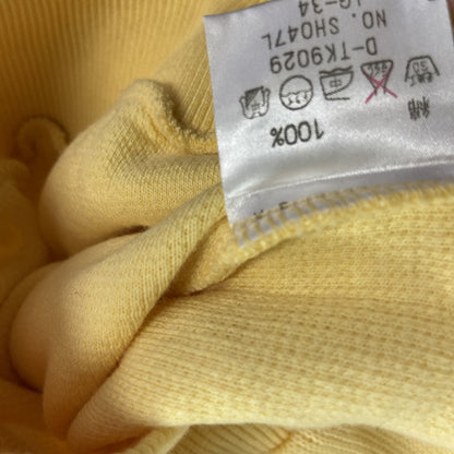 LACOSTE　ラコステ　長袖ポロシャツ　ロゴ刺繡　黄色　イエロー