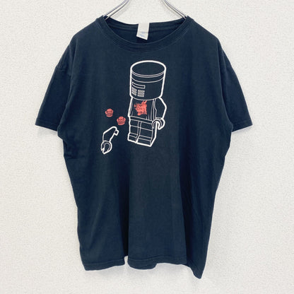 古着 used　GILDAN ギルダン　半袖プリントTシャツ　LEGO　レゴ　クルーネック　春夏服　黒　カジュアル　Lサイズ