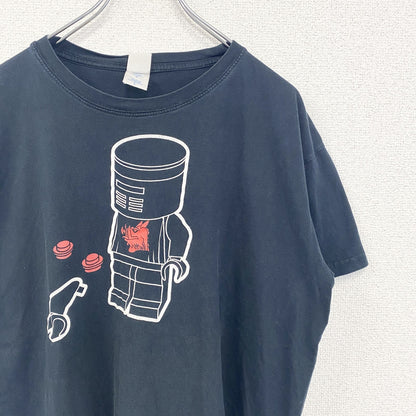 古着 used　GILDAN ギルダン　半袖プリントTシャツ　LEGO　レゴ　クルーネック　春夏服　黒　カジュアル　Lサイズ
