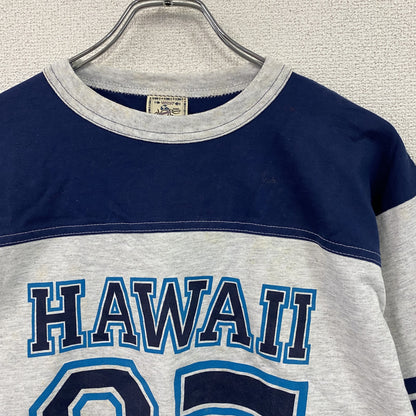 Alore　アローレ　半袖プリントTシャツ　グレー　紺　ネイビー　Lサイズ