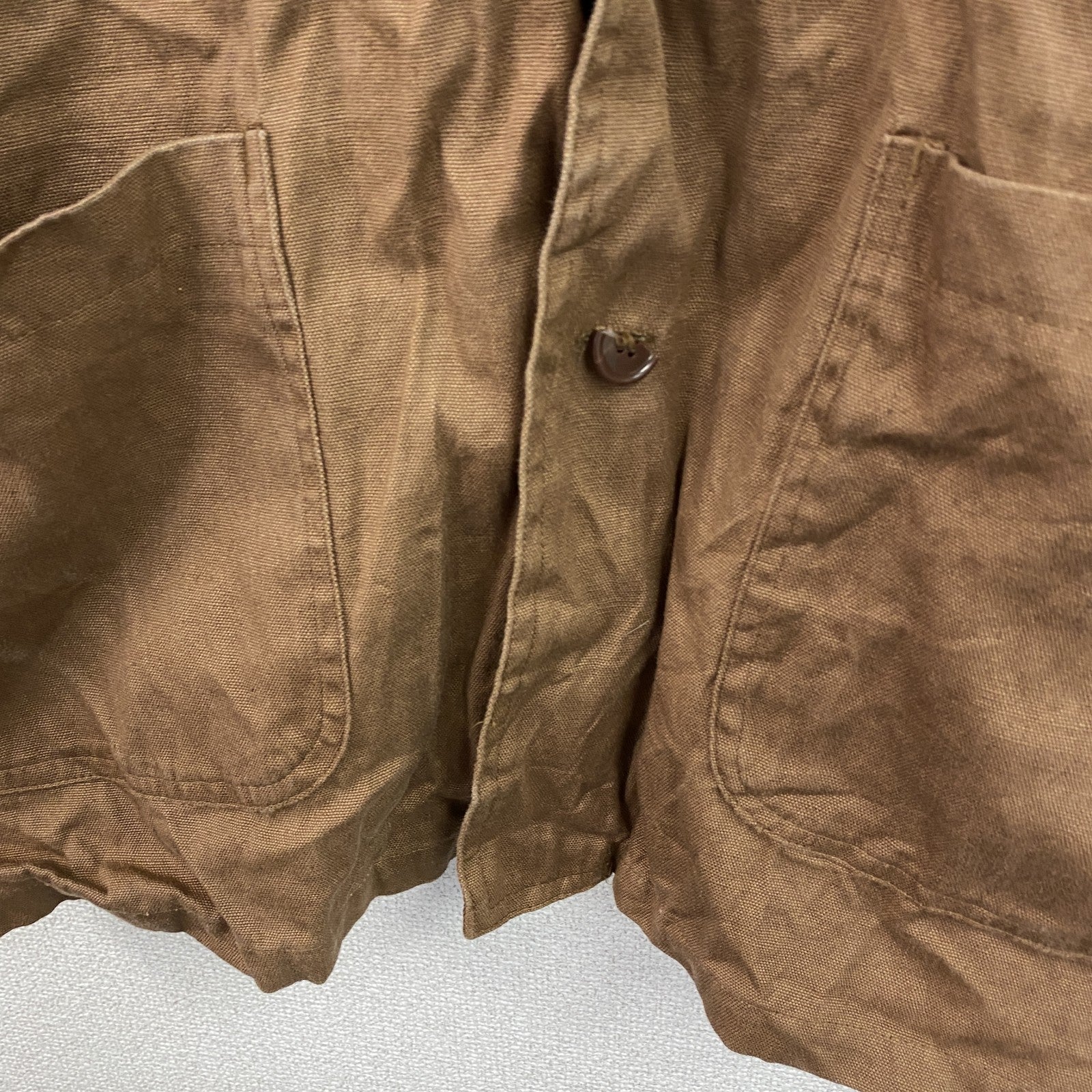 90s～　RUGGED RUN　カバーオール　ハンティングジャケット　コーデュロイカラー　茶色　ブラウン　Lサイズ