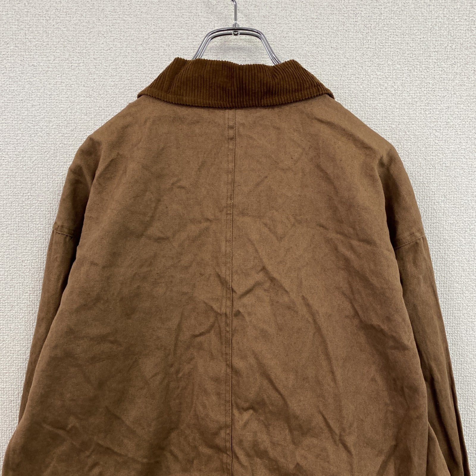 90s～　RUGGED RUN　カバーオール　ハンティングジャケット　コーデュロイカラー　茶色　ブラウン　Lサイズ
