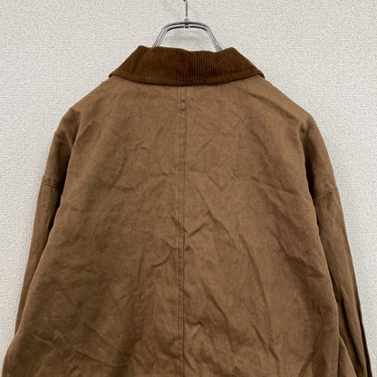 90s～　RUGGED RUN　カバーオール　ハンティングジャケット　コーデュロイカラー　茶色　ブラウン　Lサイズ