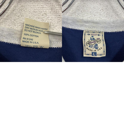 Alore　アローレ　半袖プリントTシャツ　グレー　紺　ネイビー　Lサイズ