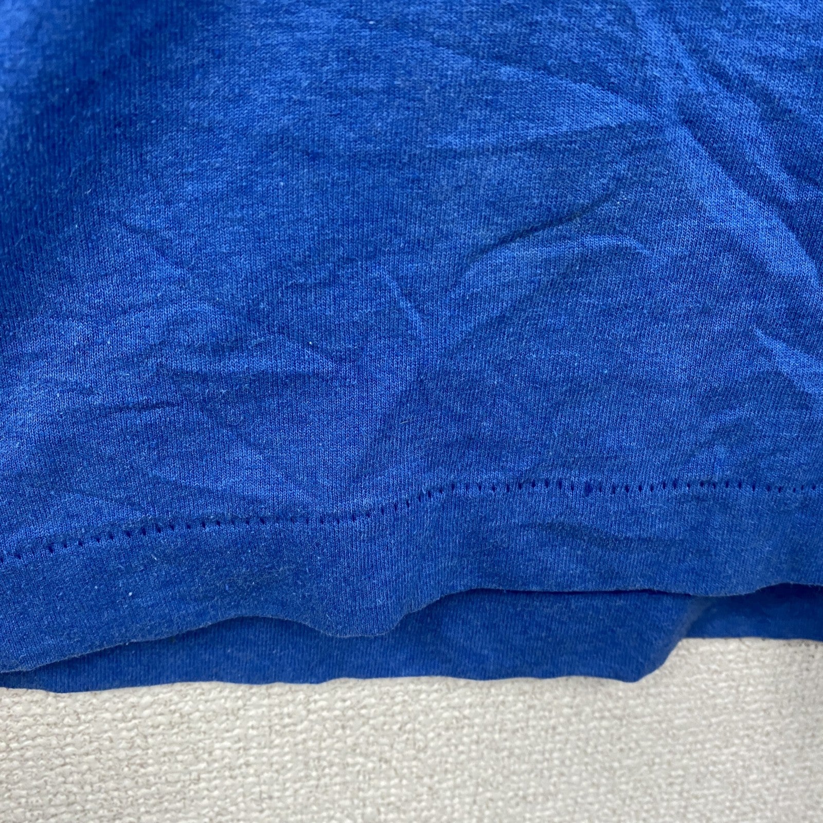 90s　BEST　Fruit of the Loom　半袖プリントTシャツ　シングルステッチ　ヴィンテージ　青　ブルー　XLサイズ