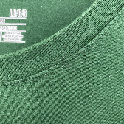 古着 used　UNDER ARMOUR アンダーアーマー　半袖プリントTシャツ　NCAA　アメフト　クルーネック　緑　Lサイズ