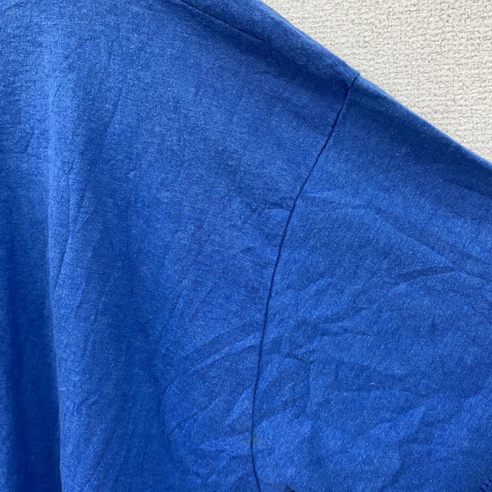 90s　BEST　Fruit of the Loom　半袖プリントTシャツ　シングルステッチ　ヴィンテージ　青　ブルー　XLサイズ