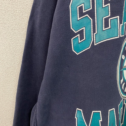 90s　Champion　チャンピオン　リバースウィーブ　シアトルマリナーズ　スウェット/トレーナー　紺　ネイビー　