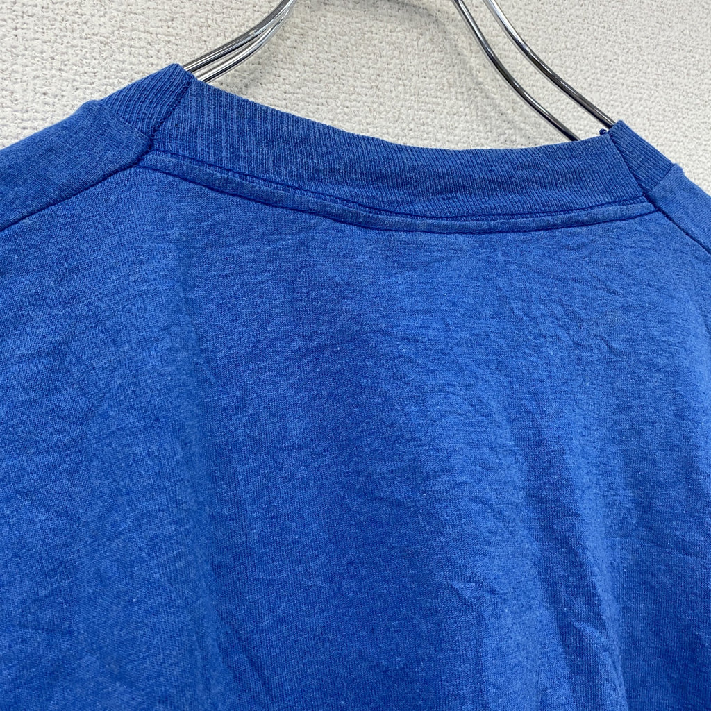 90s　BEST　Fruit of the Loom　半袖プリントTシャツ　シングルステッチ　ヴィンテージ　青　ブルー　XLサイズ