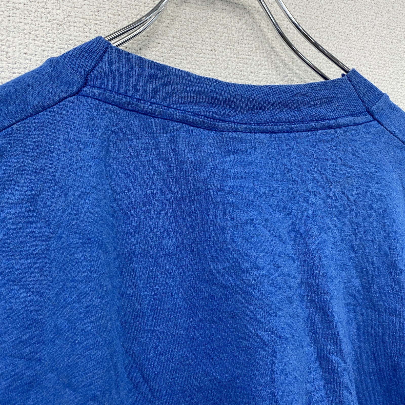 90s　BEST　Fruit of the Loom　半袖プリントTシャツ　シングルステッチ　ヴィンテージ　青　ブルー　XLサイズ
