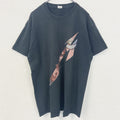 古着 used　GILDAN ギルダン　半袖バンドプリントTシャツ　メタリカ　ロゴT　クルーネック　黒　レトロデザイン　Lサイズ