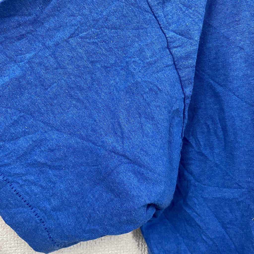 90s　BEST　Fruit of the Loom　半袖プリントTシャツ　シングルステッチ　ヴィンテージ　青　ブルー　XLサイズ