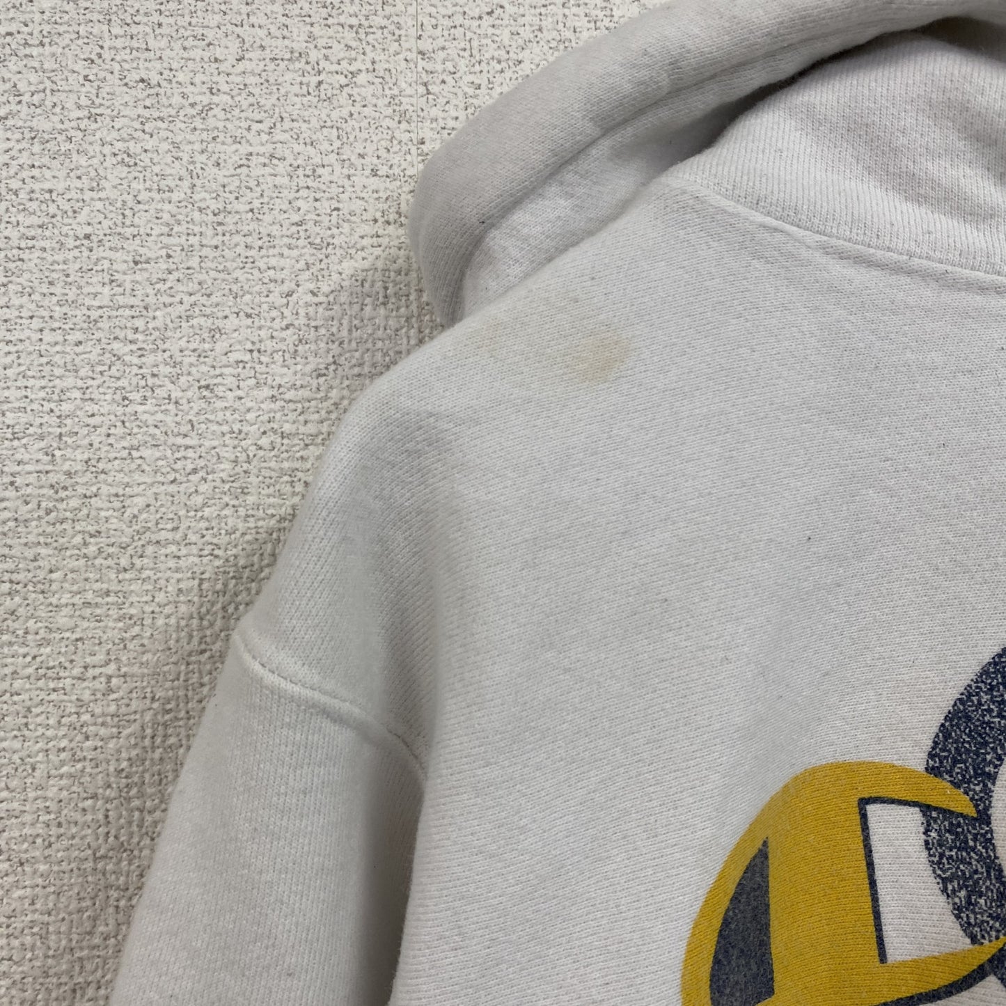 Champion　チャンピオン　リバースウィーブ　スウェットパーカー/フーディー　デカロゴ　白　ホワイト　Sサイズ
