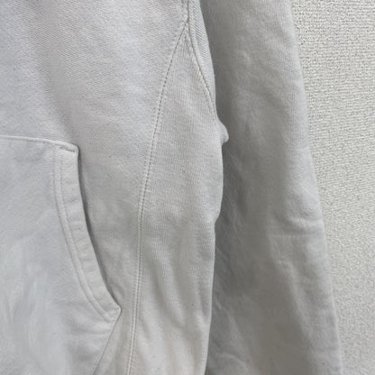 Champion　チャンピオン　リバースウィーブ　スウェットパーカー/フーディー　デカロゴ　白　ホワイト　Sサイズ