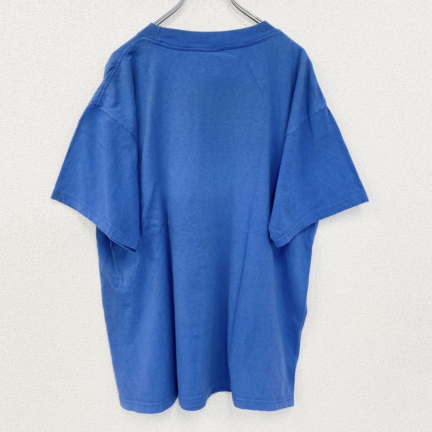 古着 used　TRY トライ　半袖ビッグプリントTシャツ　Disney　フロリダ　ミッキー　クルーネック　春夏服　青　XLサイズ