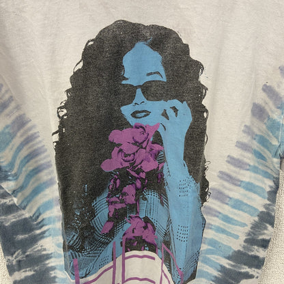 古着 used　H.E.R.　ハー　半袖アーティストプリントTシャツ　カジュアルデザイン　クルーネック　白　レトロ　Sサイズ