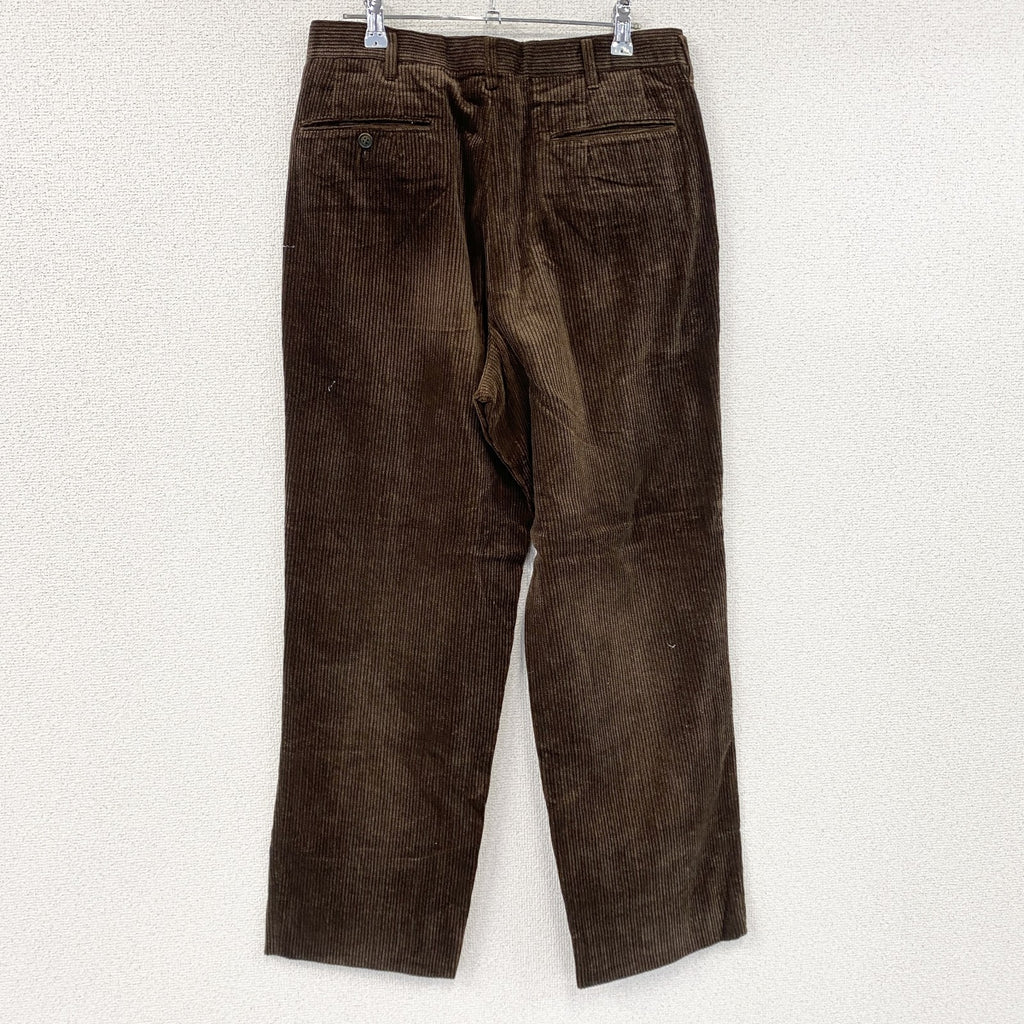 HIROKO KOSHINO HOMME　ヒロココシノオム　コーデュロイパンツ　ジップフライ　茶色　ブラウン　82サイズ