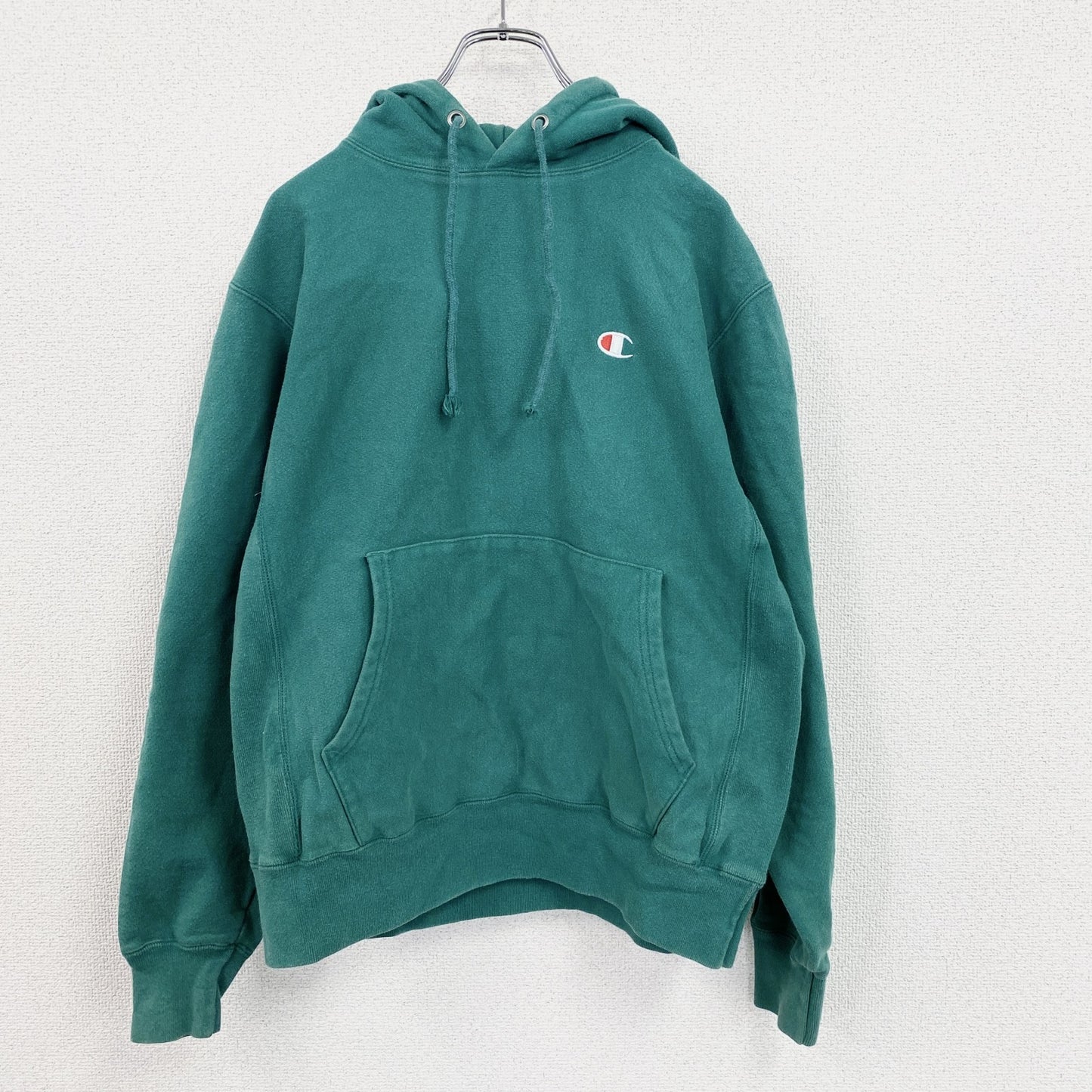 Champion　チャンピオン　リバースウィーブ　スウェットパーカー/フーディー　緑　グリーン　Mサイズ