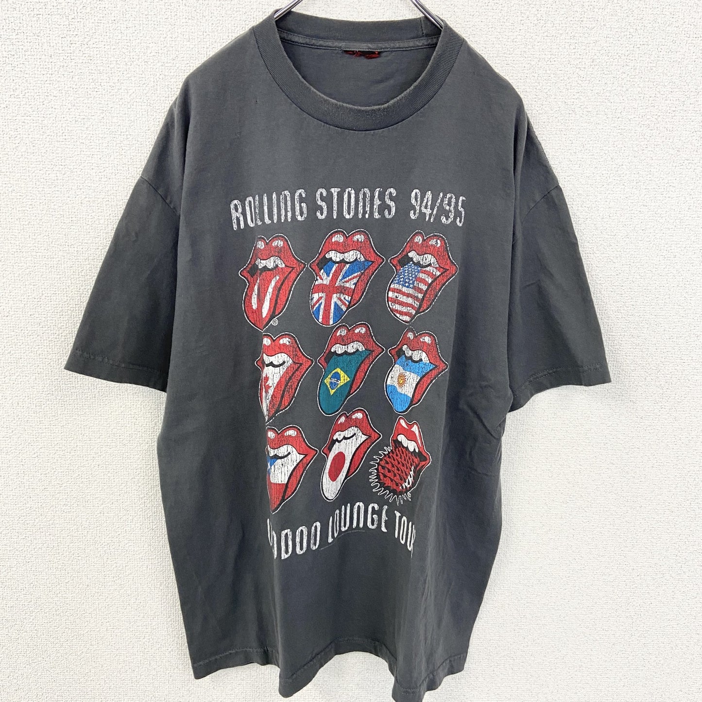 古着 used　The Rolling Stones ローリング ストーンズ　半袖プリントTシャツ　グレー　レトロ　Mサイズ