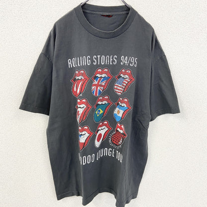 古着 used　The Rolling Stones ローリング ストーンズ　半袖プリントTシャツ　グレー　レトロ　Mサイズ