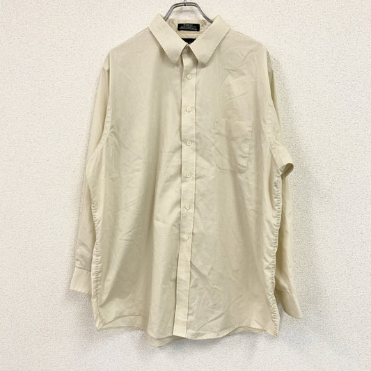 croft&barrow　長袖シャツ　クリーム色　17サイズ