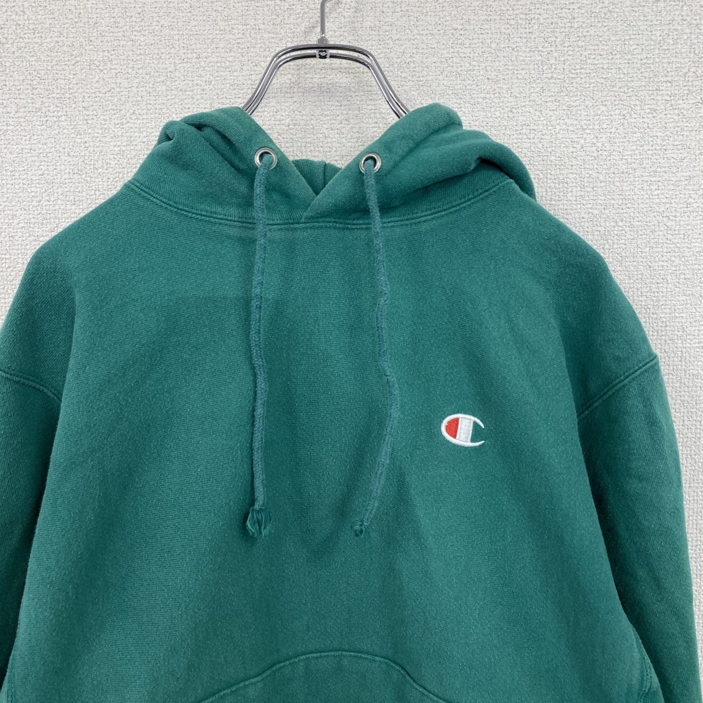 Champion　チャンピオン　リバースウィーブ　スウェットパーカー/フーディー　緑　グリーン　Mサイズ