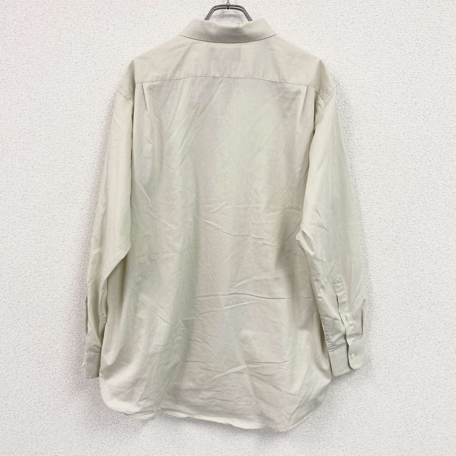 croft&barrow　長袖シャツ　クリーム色　17サイズ