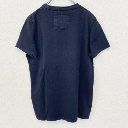 古着 used　Abercrombie&Fitch　半袖プリントTシャツ　シングルステッチ　90s　春夏服　ネイビー　Mサイズ