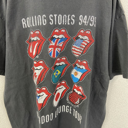 古着 used　The Rolling Stones ローリング ストーンズ　半袖プリントTシャツ　グレー　レトロ　Mサイズ